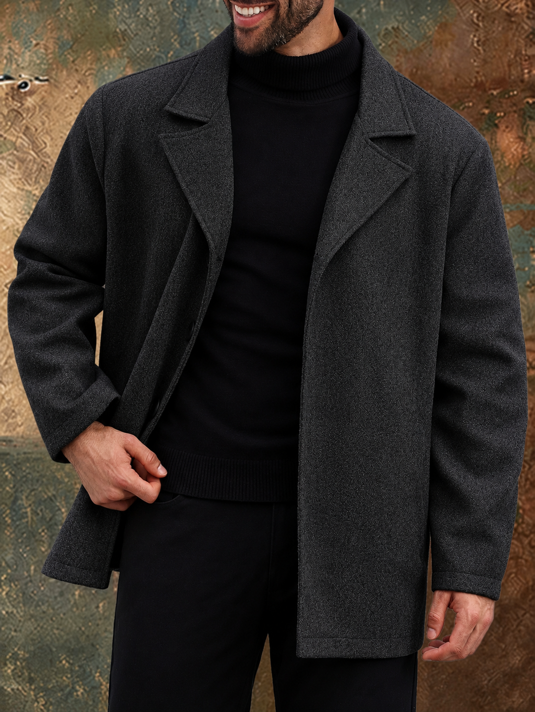 Krijn | Men's Herringbone Coat