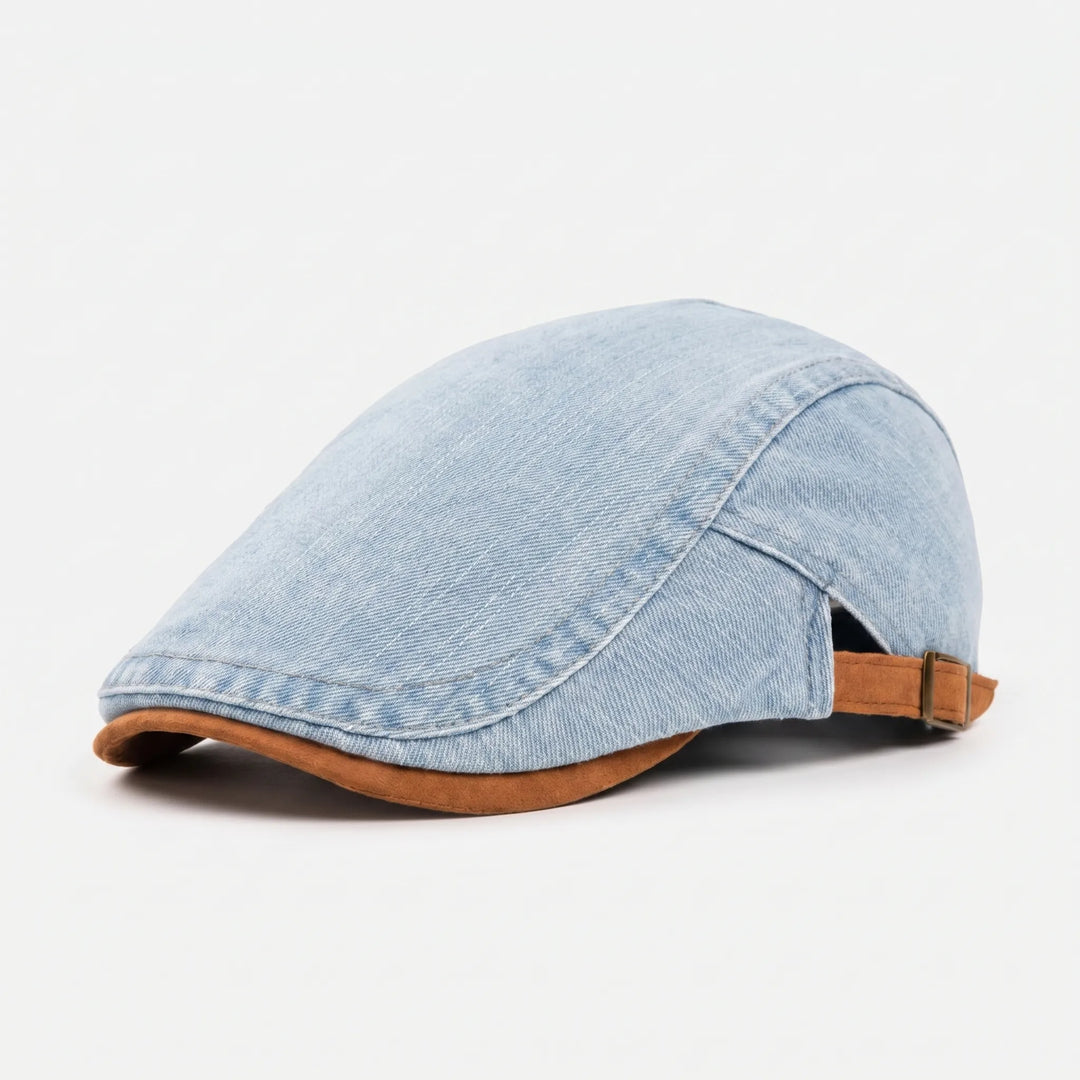 Men's Flat Cap | Retro Denim Cap