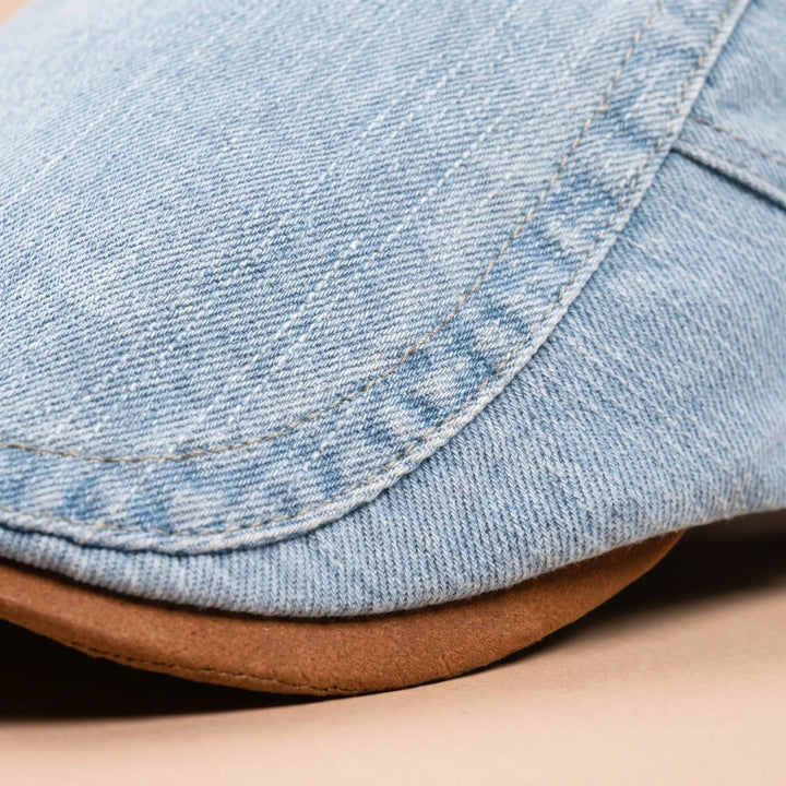 Men's Flat Cap | Retro Denim Cap
