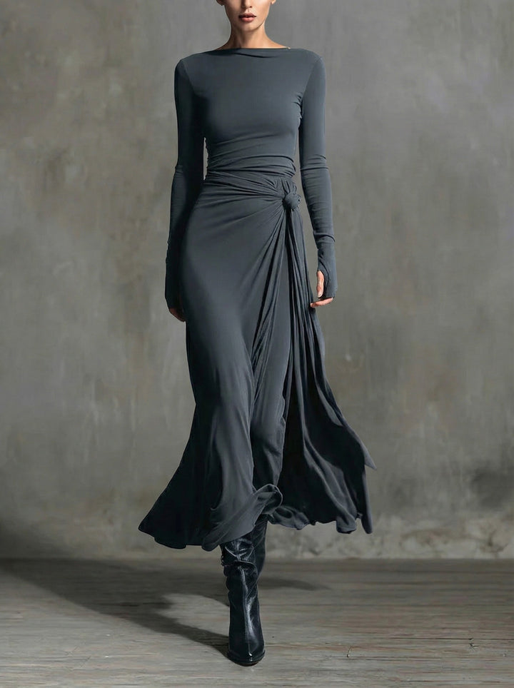 Naomie | Maxi Dress with Silk Knot