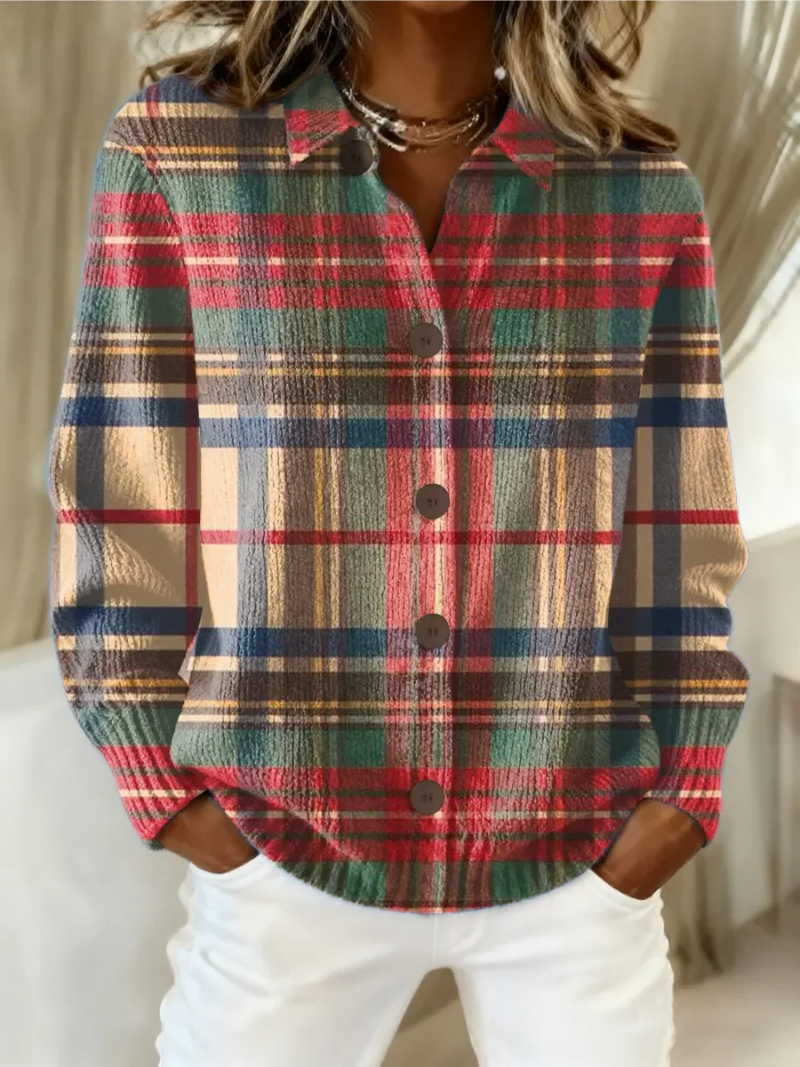 Rieke | Multicolour Check Button Cardigan