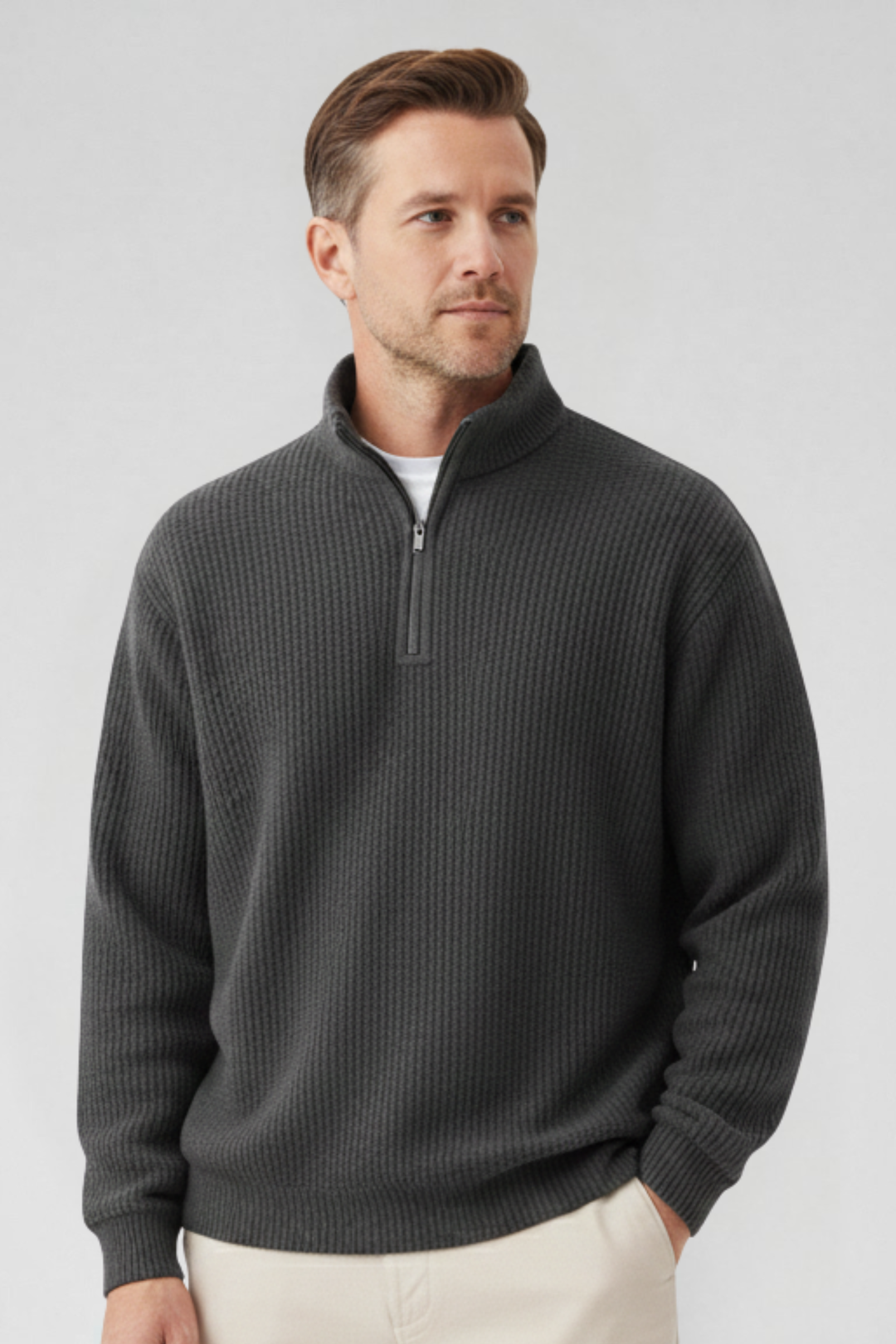 Zip Jumper with Everyday Comfort and Timeless Style