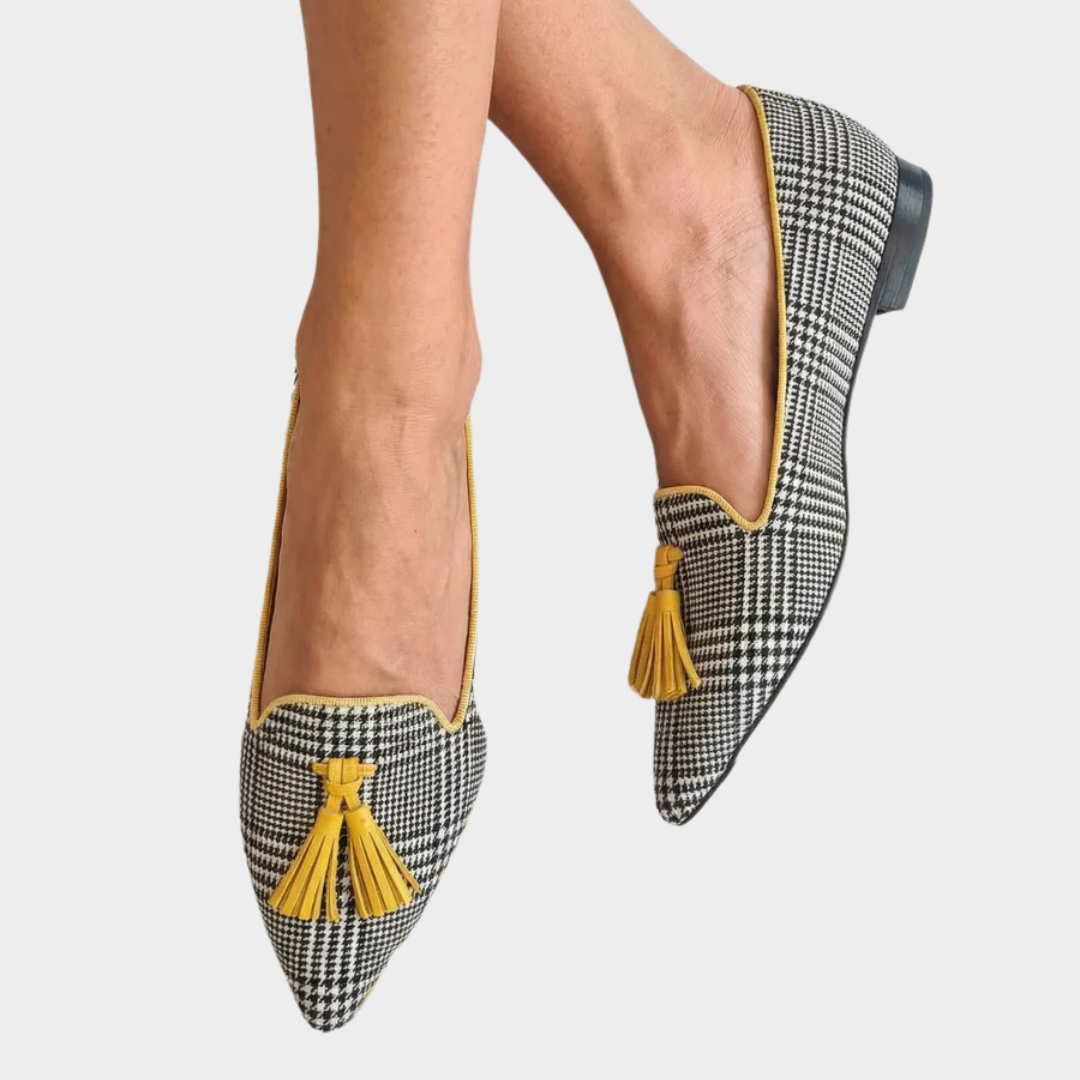 Odessie™ | Modern Check Moccasins