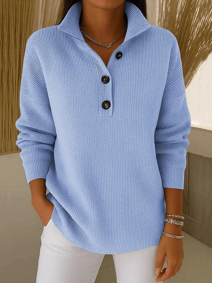Jolanda | V-Neck Polo Jumper