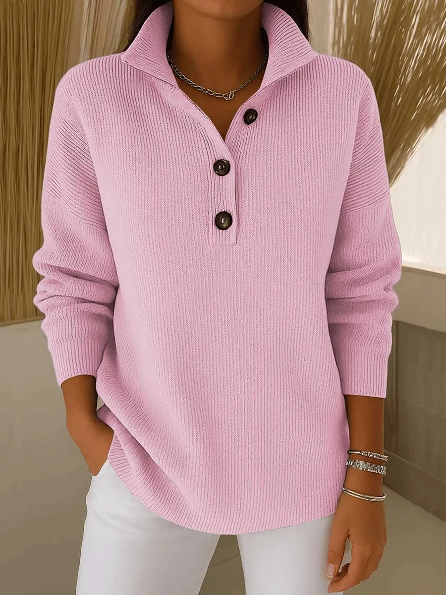 Jolanda | V-Neck Polo Jumper