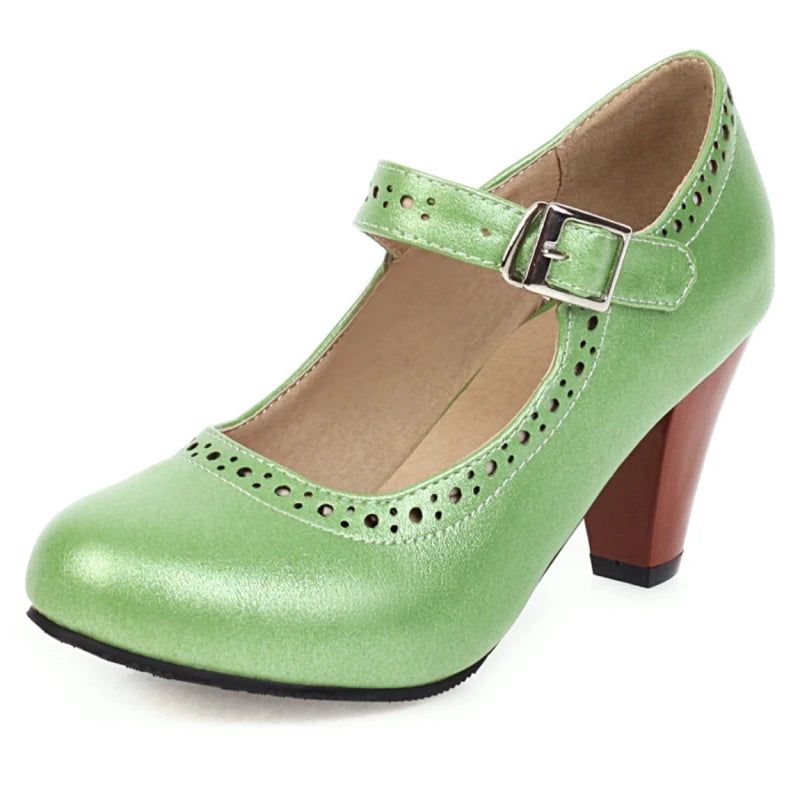 DELACROIX | Margot Adjustable Heeled Mary Janes