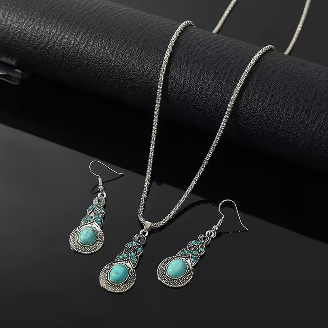 Priscilla Vintage Turquoise Jewellery Set