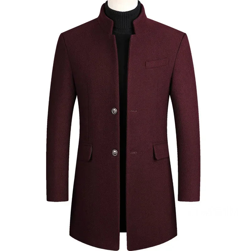 Laluna® | Men's Cashmere-Wool Trench Coat