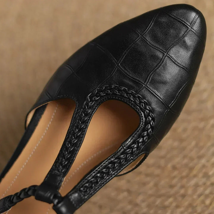 DELACROIX | Charlotte Leather Mary Jane Ballerinas