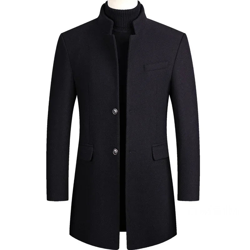 Laluna® | Men's Cashmere-Wool Trench Coat