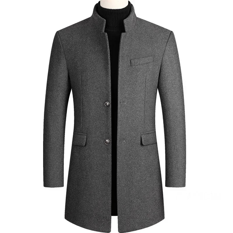 Laluna® | Men's Cashmere-Wool Trench Coat