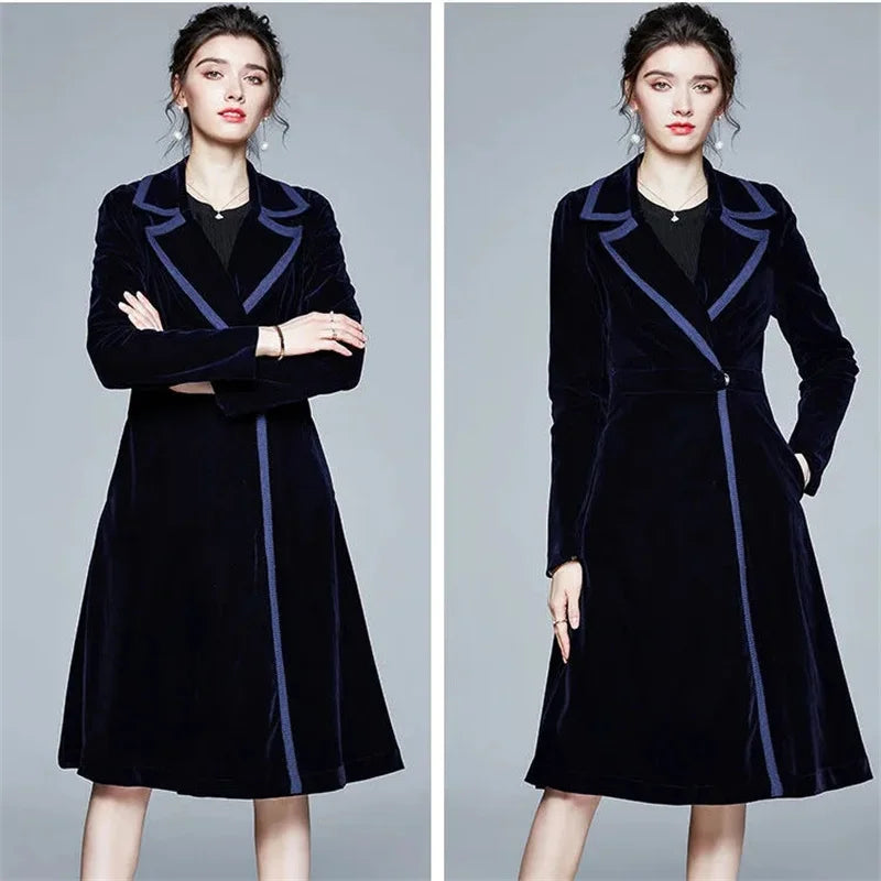 Séraphine | Long Velvet Coat