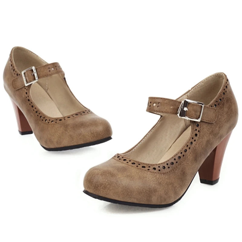 DELACROIX | Margot Adjustable Heeled Mary Janes