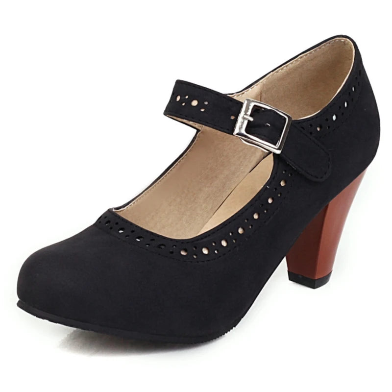 DELACROIX | Margot Adjustable Heeled Mary Janes