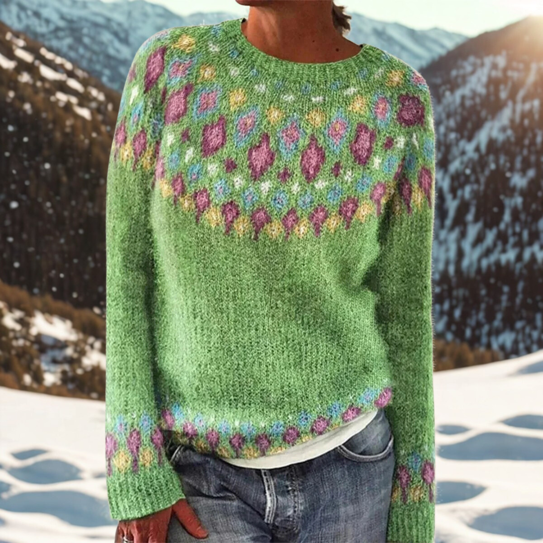 Anneke | Chunky Woven-Shoulder Jumper
