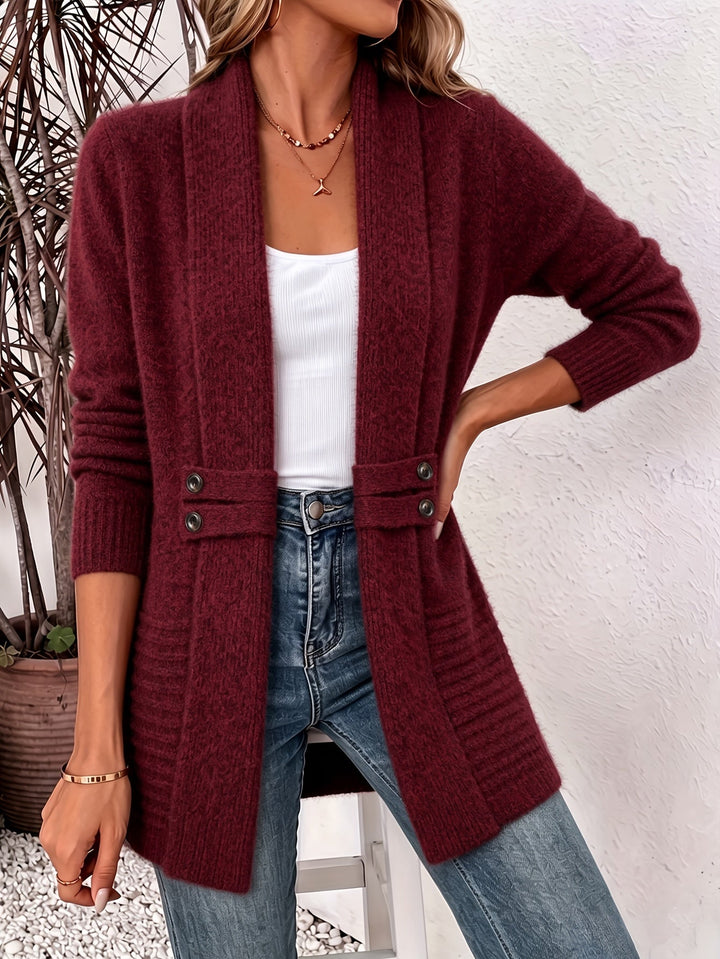 Women's Cardigan | Long Knitted Cardigan with an Elegant Fit