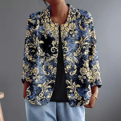 Chantal | Graceful Floral Print Jacket