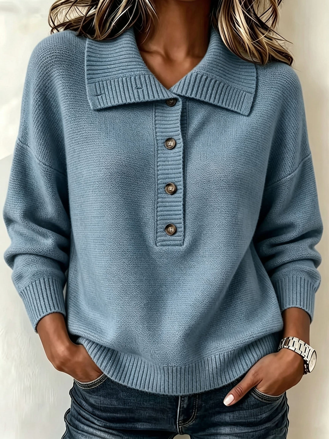 Nicole | Women's Autumn Button Jumper