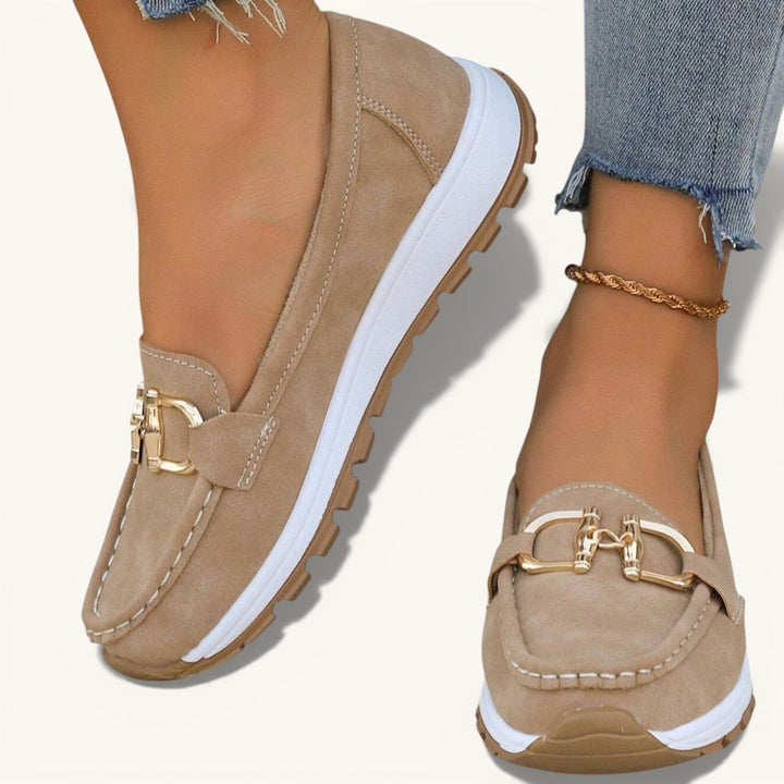Daniela | Platform Moccasins with Buckle