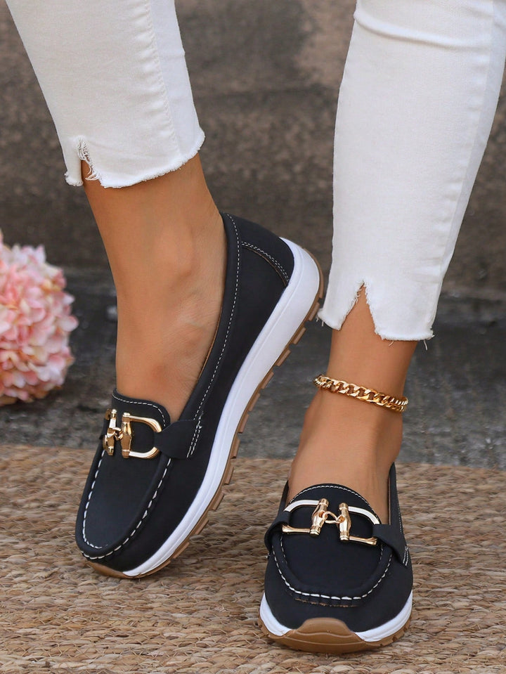 Daniela | Platform Moccasins with Buckle