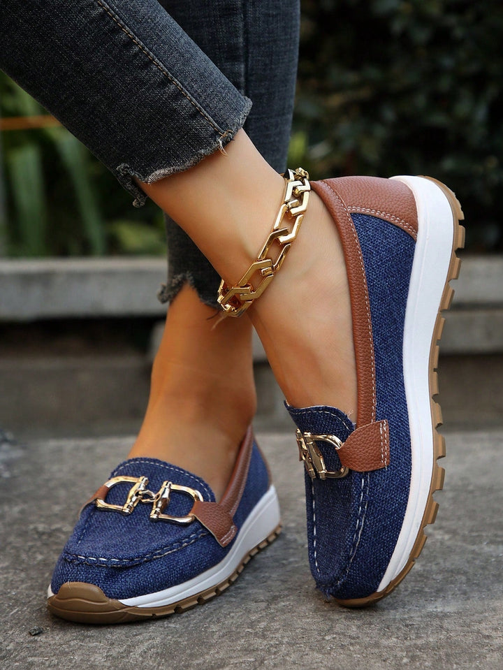 Daniela | Platform Moccasins with Buckle