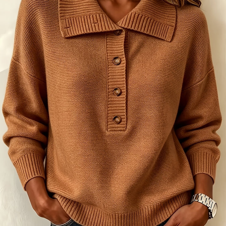 Nicole | Women's Autumn Button Jumper
