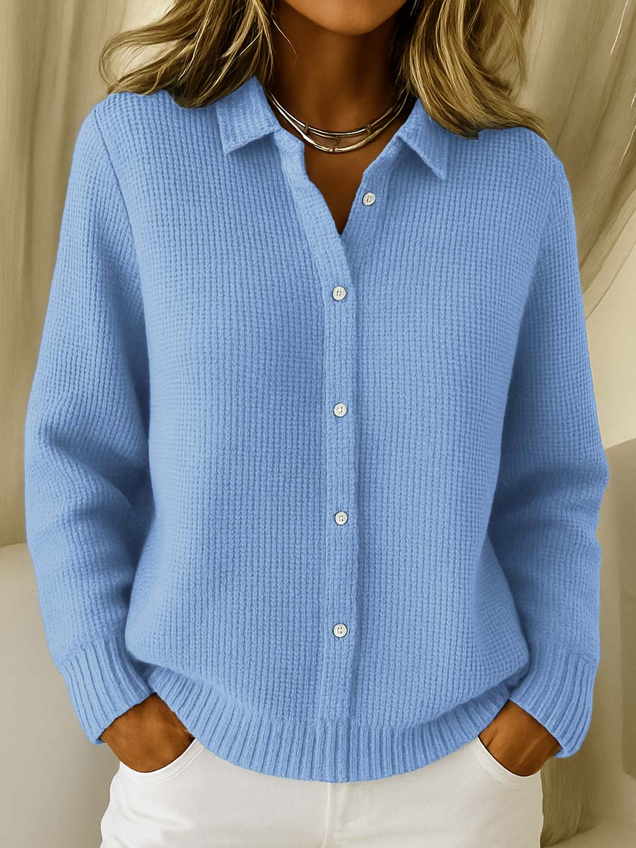 Coba | Textured Knitted Button Cardigan