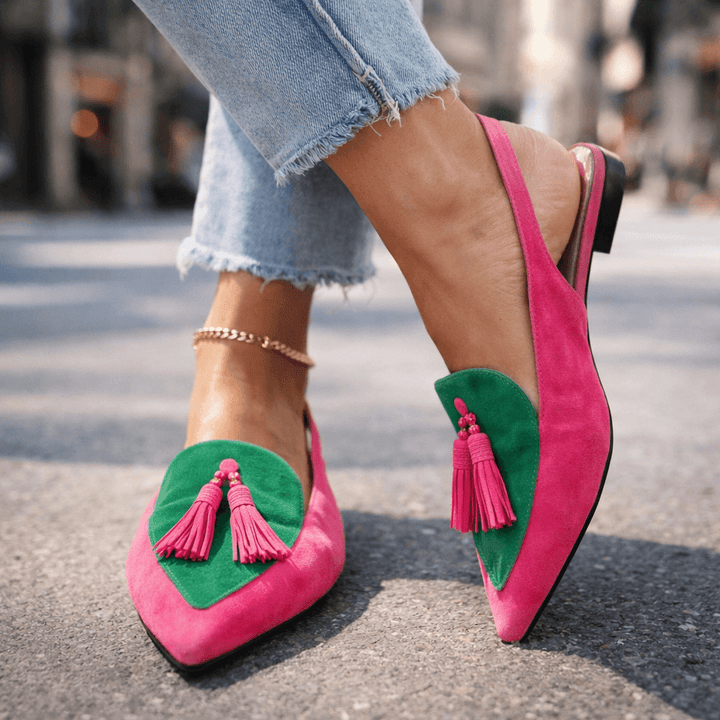 Elena | Strappy Fringed Sandals
