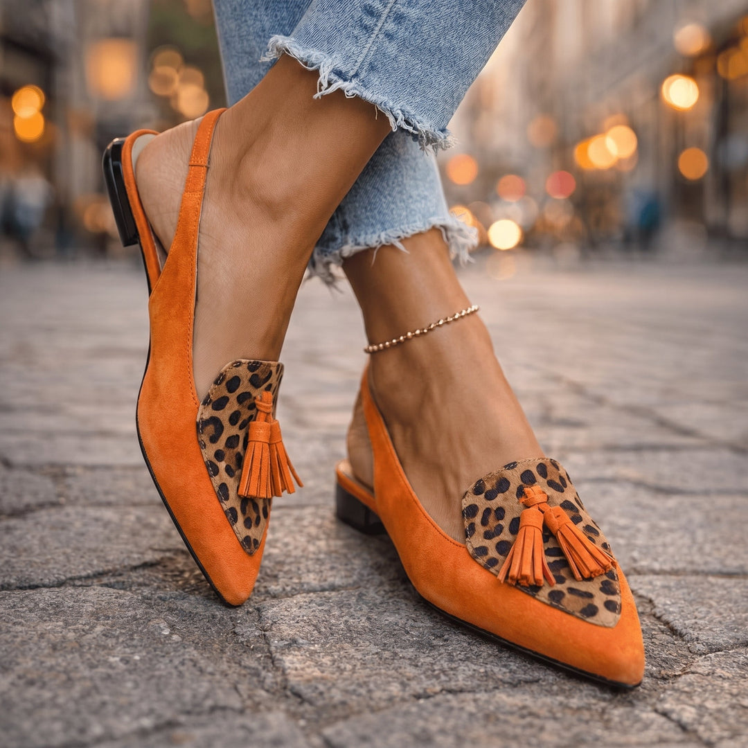 Elena | Strappy Fringed Sandals