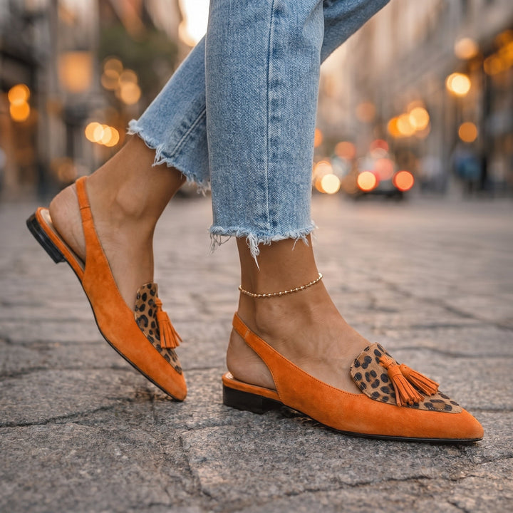 Elena | Strappy Fringed Sandals