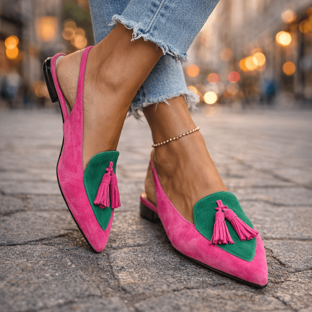 Elena | Strappy Fringed Sandals