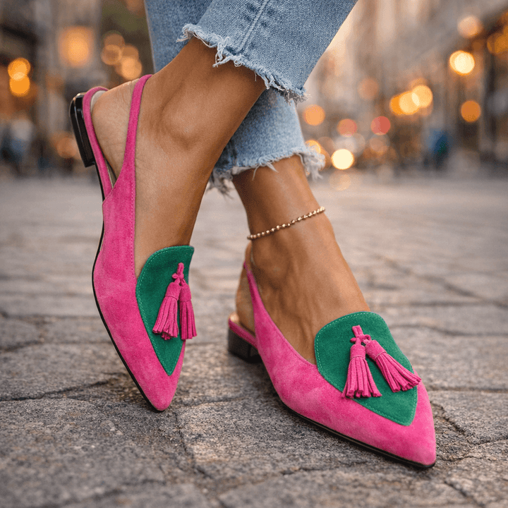 Elena | Strappy Fringed Sandals