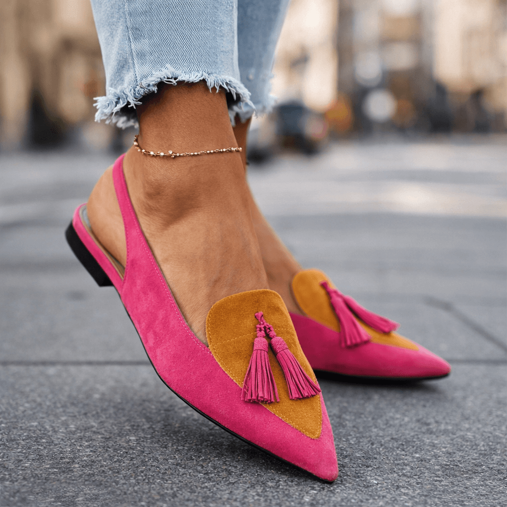 Elena | Strappy Fringed Sandals