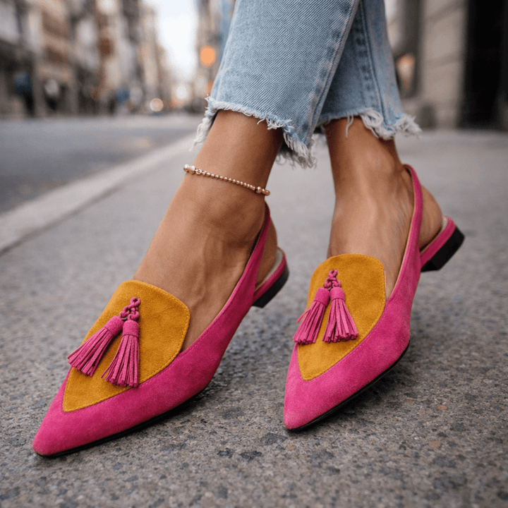 Elena | Strappy Fringed Sandals