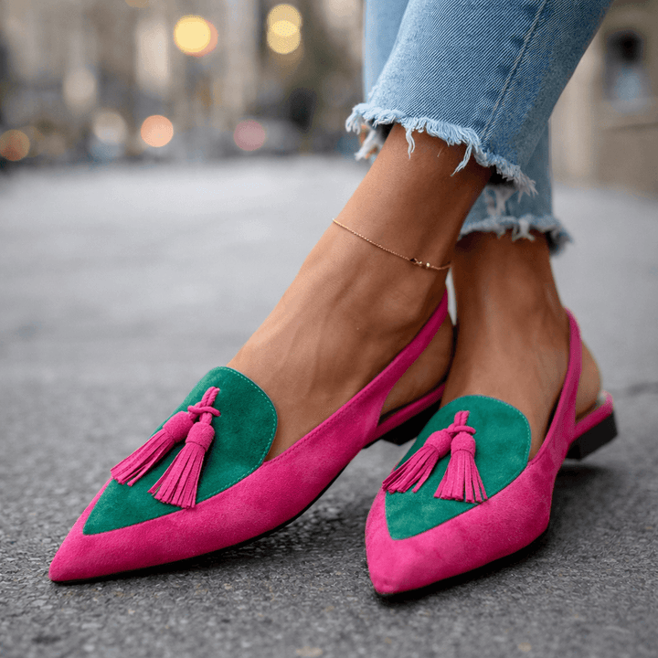 Elena | Strappy Fringed Sandals