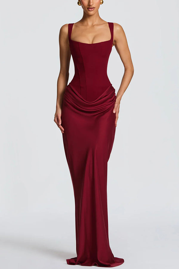 Éléonore | Square-Neck Maxi Dress