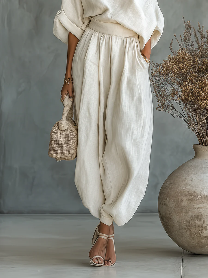 Mirella | One-Shoulder Cream Co-ord