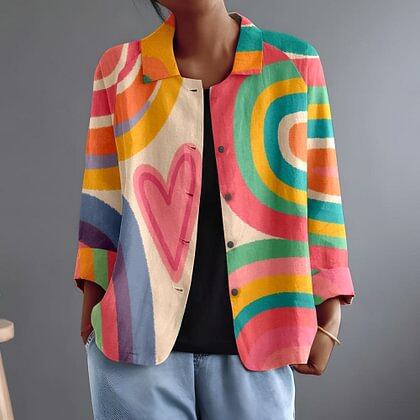 Nynke | Cheerful Open Blouse