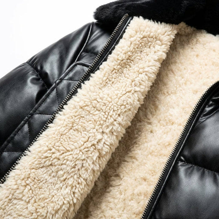 Warm Padded Jacket with a Vintage Look