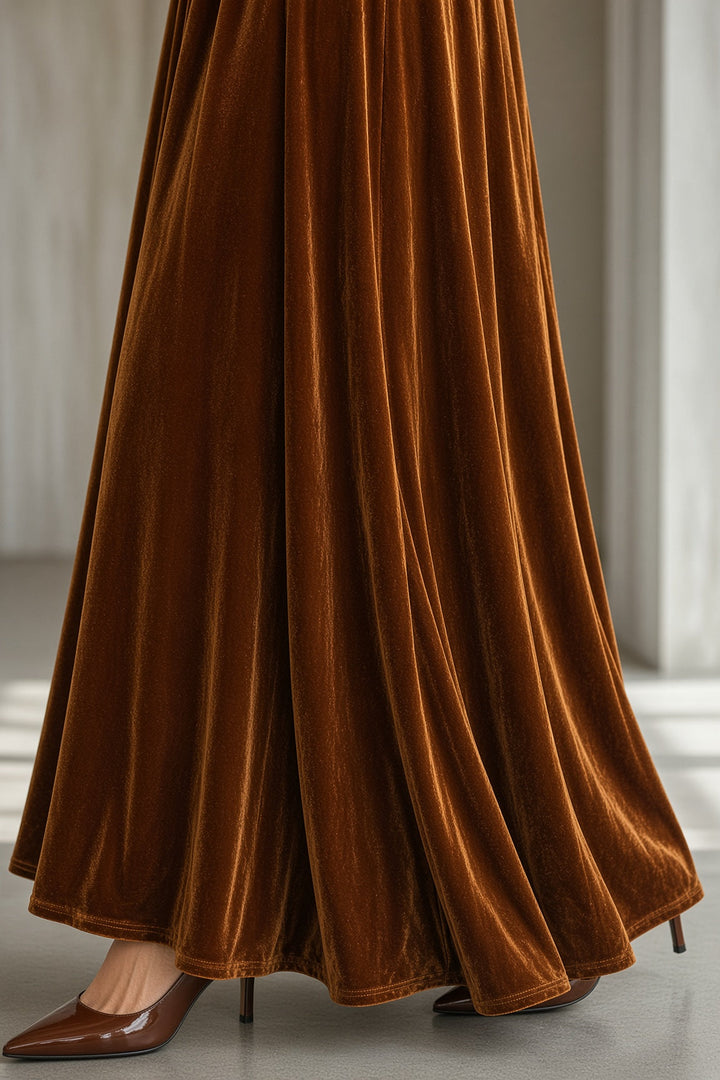 Ludovica | Velvet Maxi Dress
