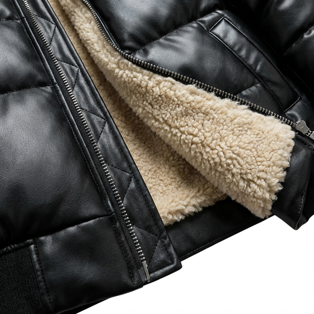 Warm Padded Jacket with a Vintage Look