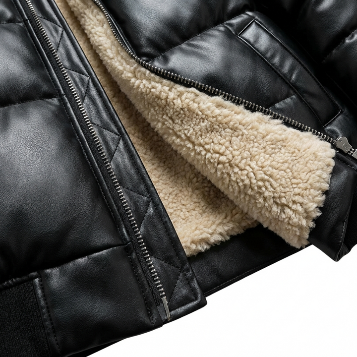 Warm Padded Jacket with a Vintage Look