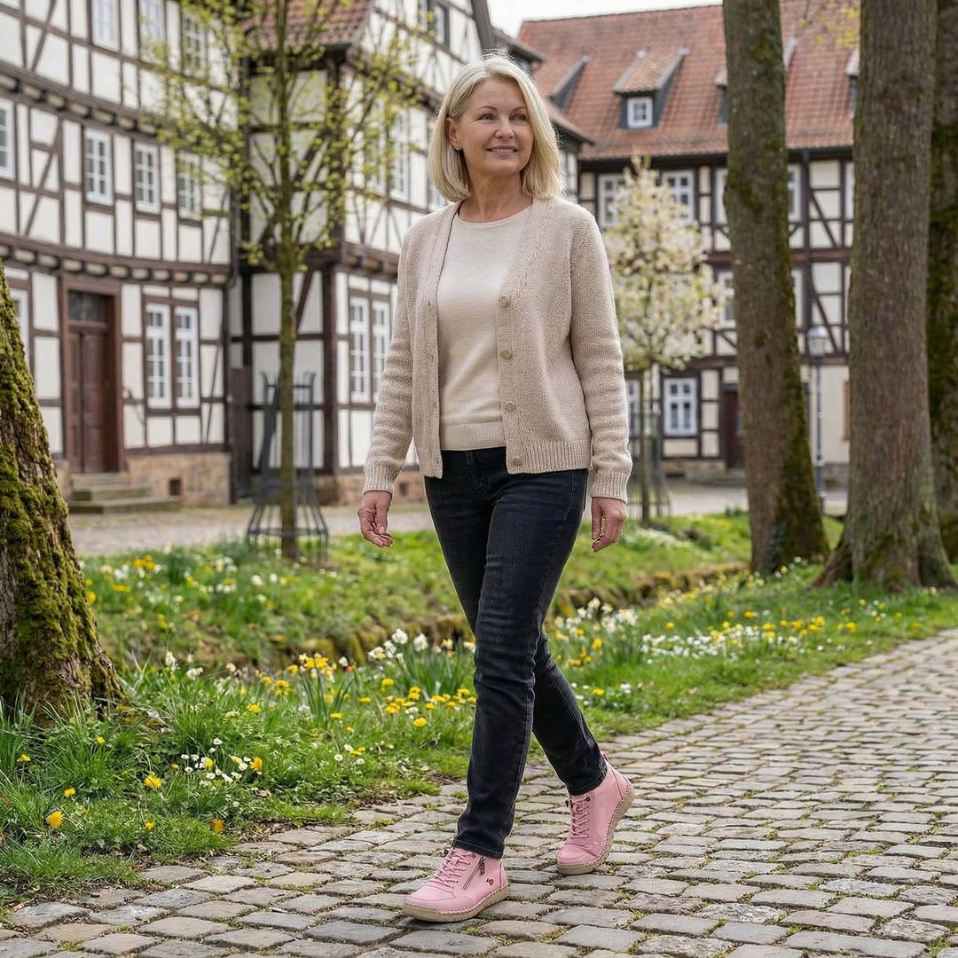 Mila – Comfortable Orthopaedic Trainers + Zip