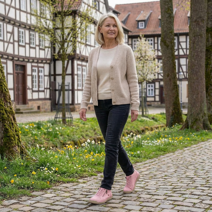 Mila – Comfortable Orthopaedic Trainers + Zip