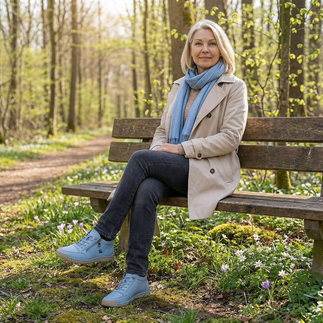 Mila – Comfortable Orthopaedic Trainers + Zip
