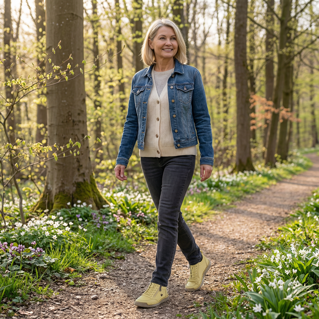 Mila – Comfortable Orthopaedic Trainers + Zip