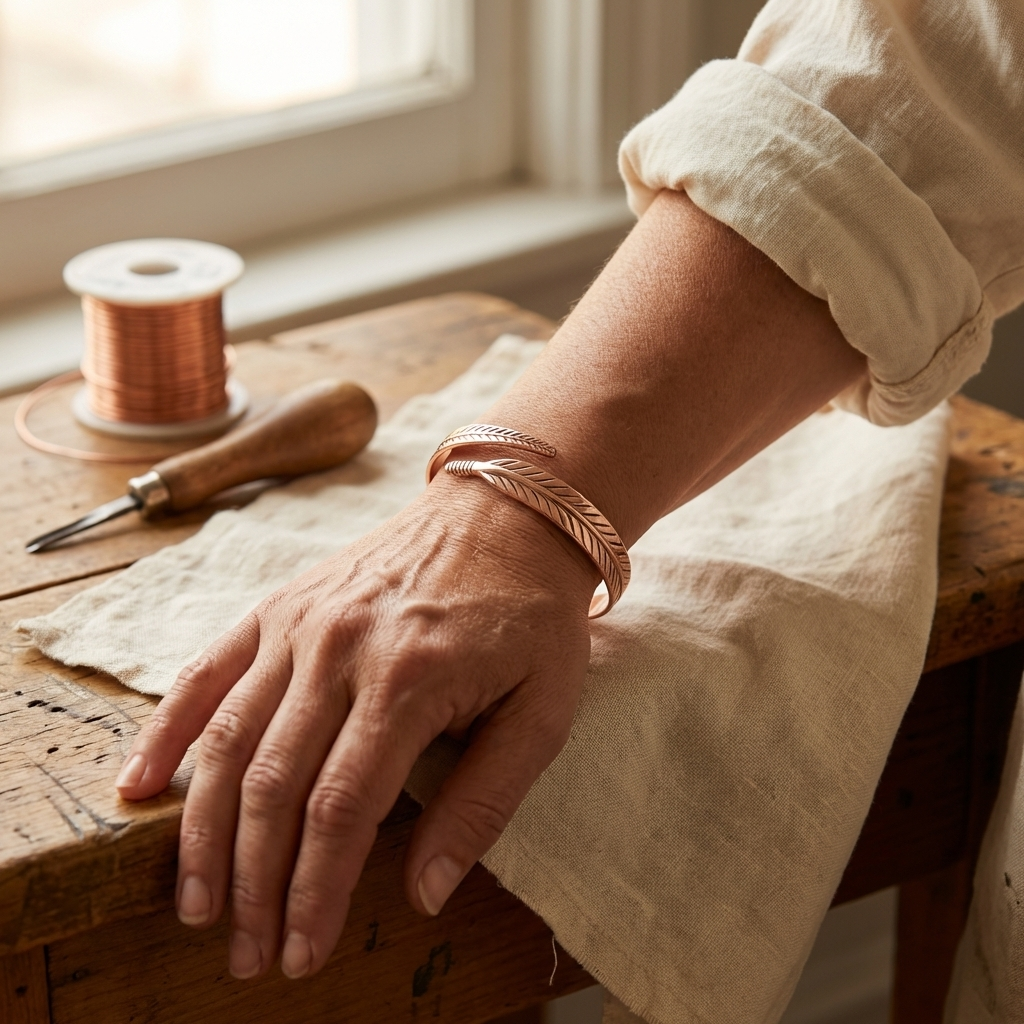 Copper Petal Bracelet
