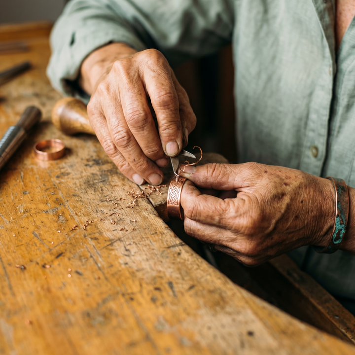 Braid Copper Ring