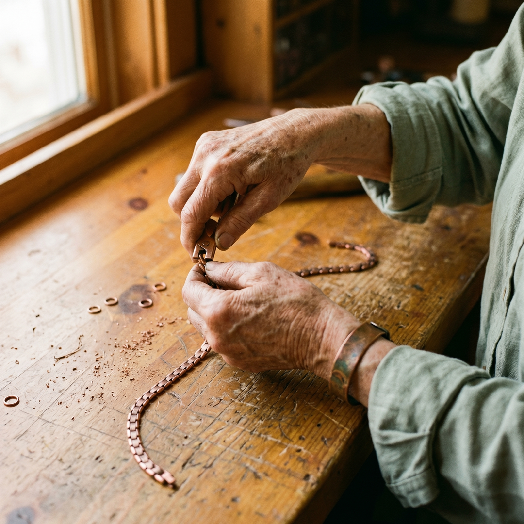 Copper Bead Necklace