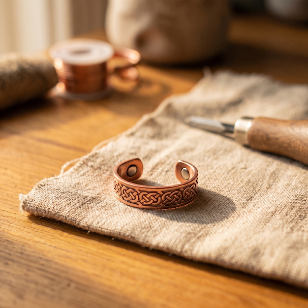 Braid Copper Ring